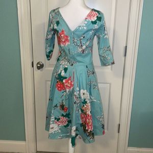 LAMIU DRESS, Sz sm , nwot, vintage inspired dress,